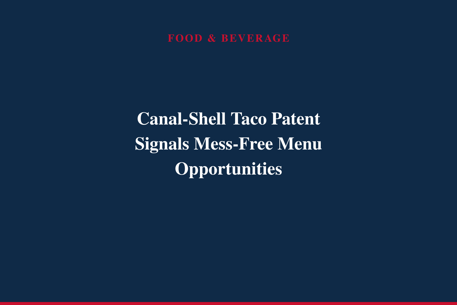 InventHelp Inventor Develops Newly Designed Taco Shell (ADA-2070)