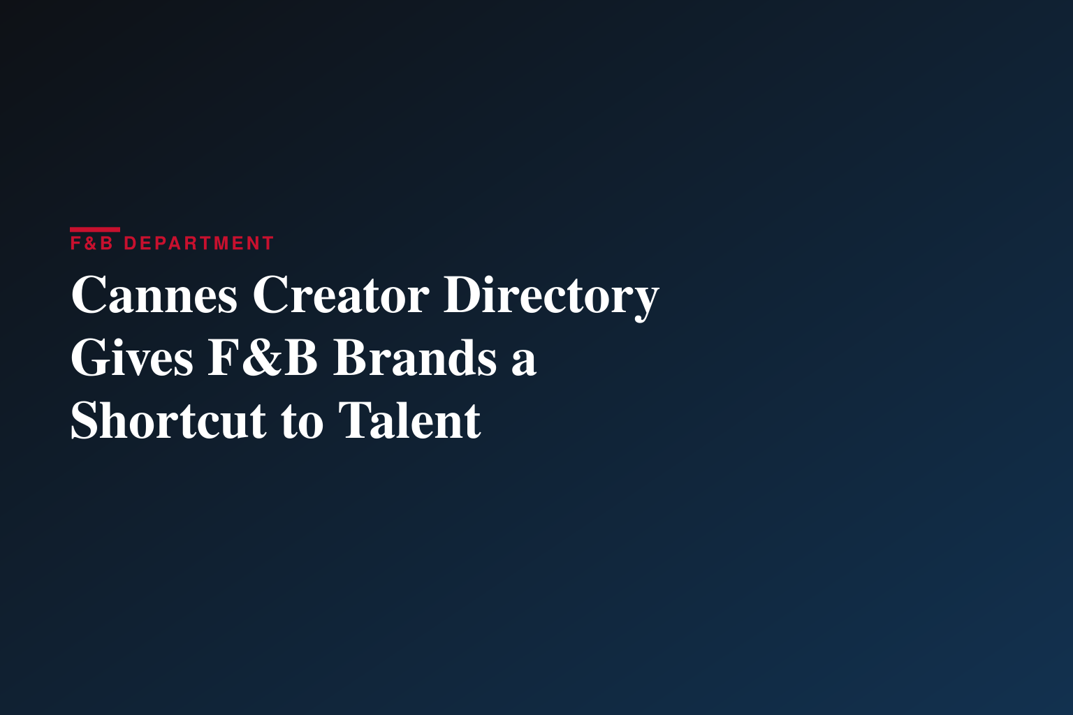 The Creators List launched to Help Brands Connect With Top Creators In Cannes