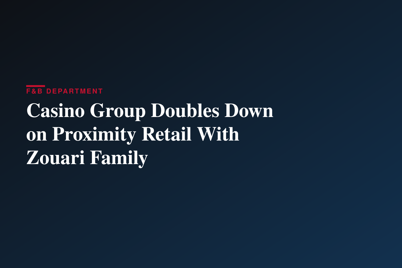 Communication du groupe Casino 