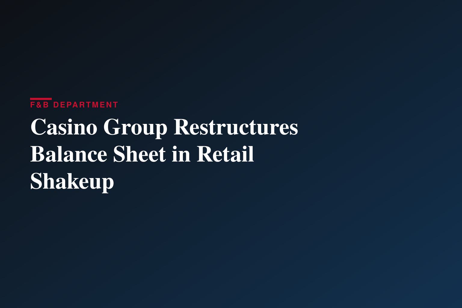Communication du groupe Casino 