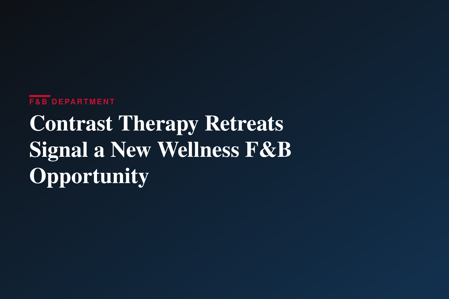 Pleinement Givré Releases Industry Report Examining the Growing Role of Breathwork, Cold Therapy, and Contrast Therapy in Stress Management and Longevity