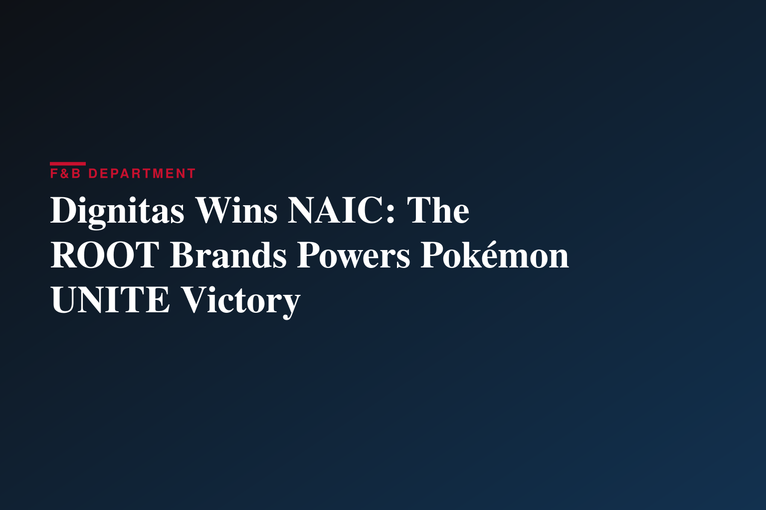 Dignitas Wins NAIC: The ROOT Brands Powers Pokémon UNITE Victory