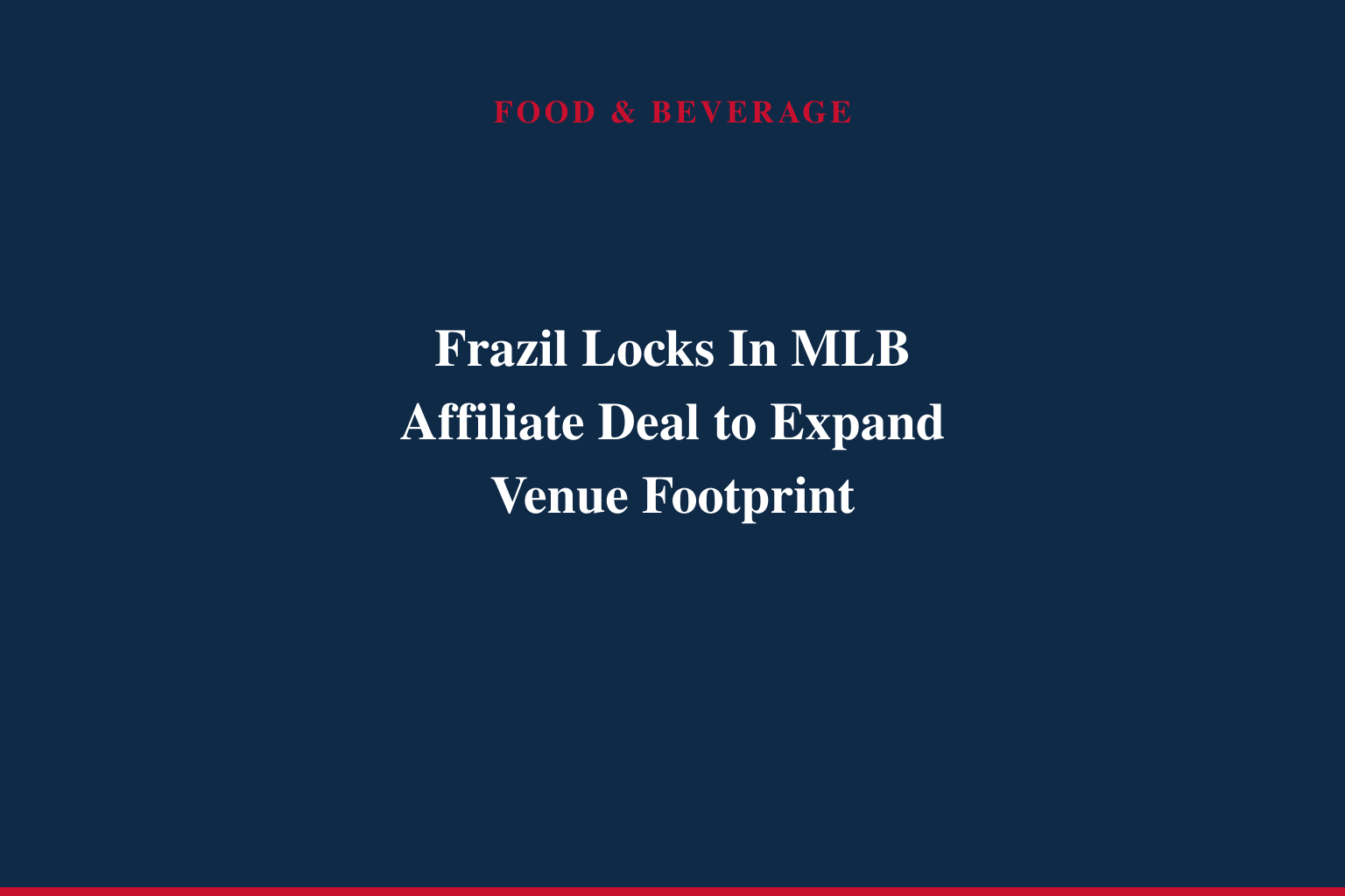 Frazil Named Official Slush of the Frisco RoughRiders