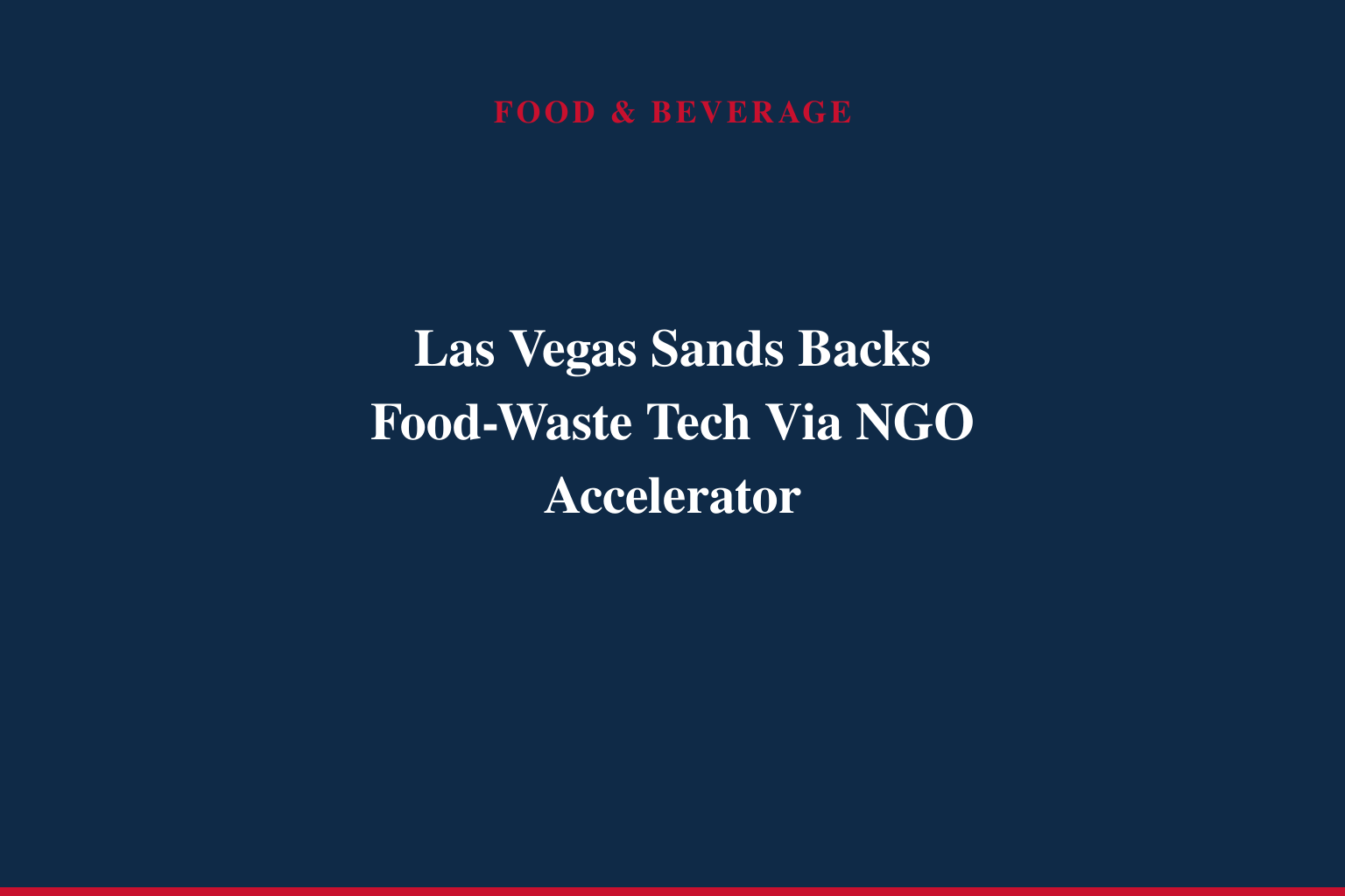 Macao Sustainability Leader Sustaincia Joins the Sands Cares Accelerator