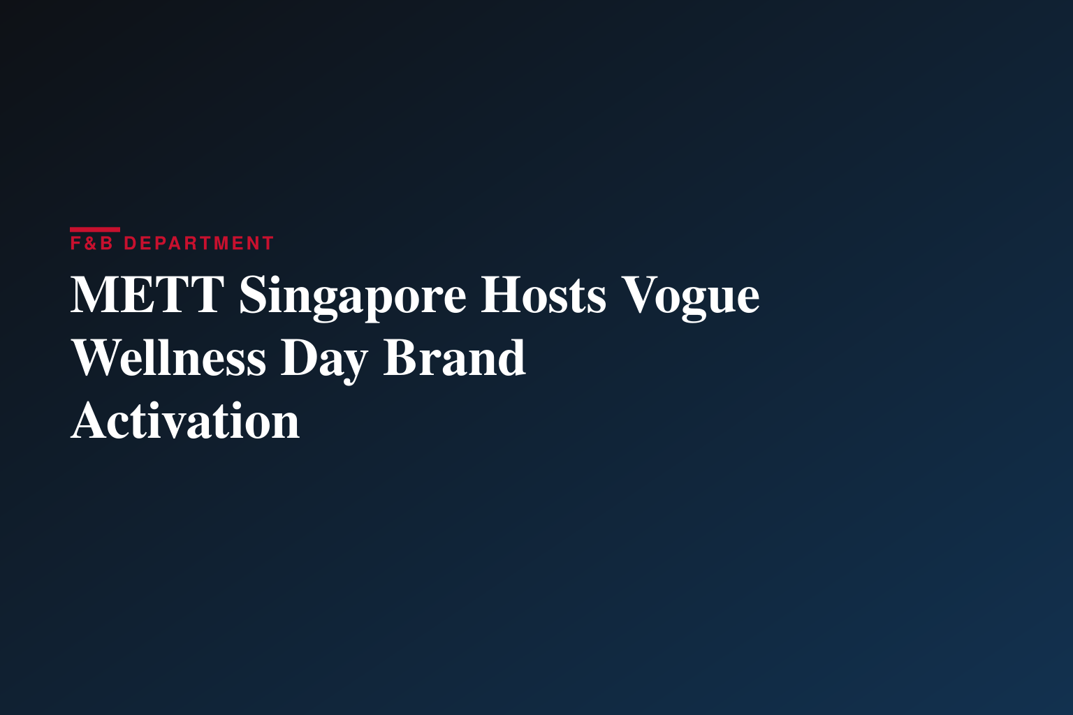 WISKII Active Partners with Vogue Singapore for the First-Ever Vogue Wellness Day in Singapore