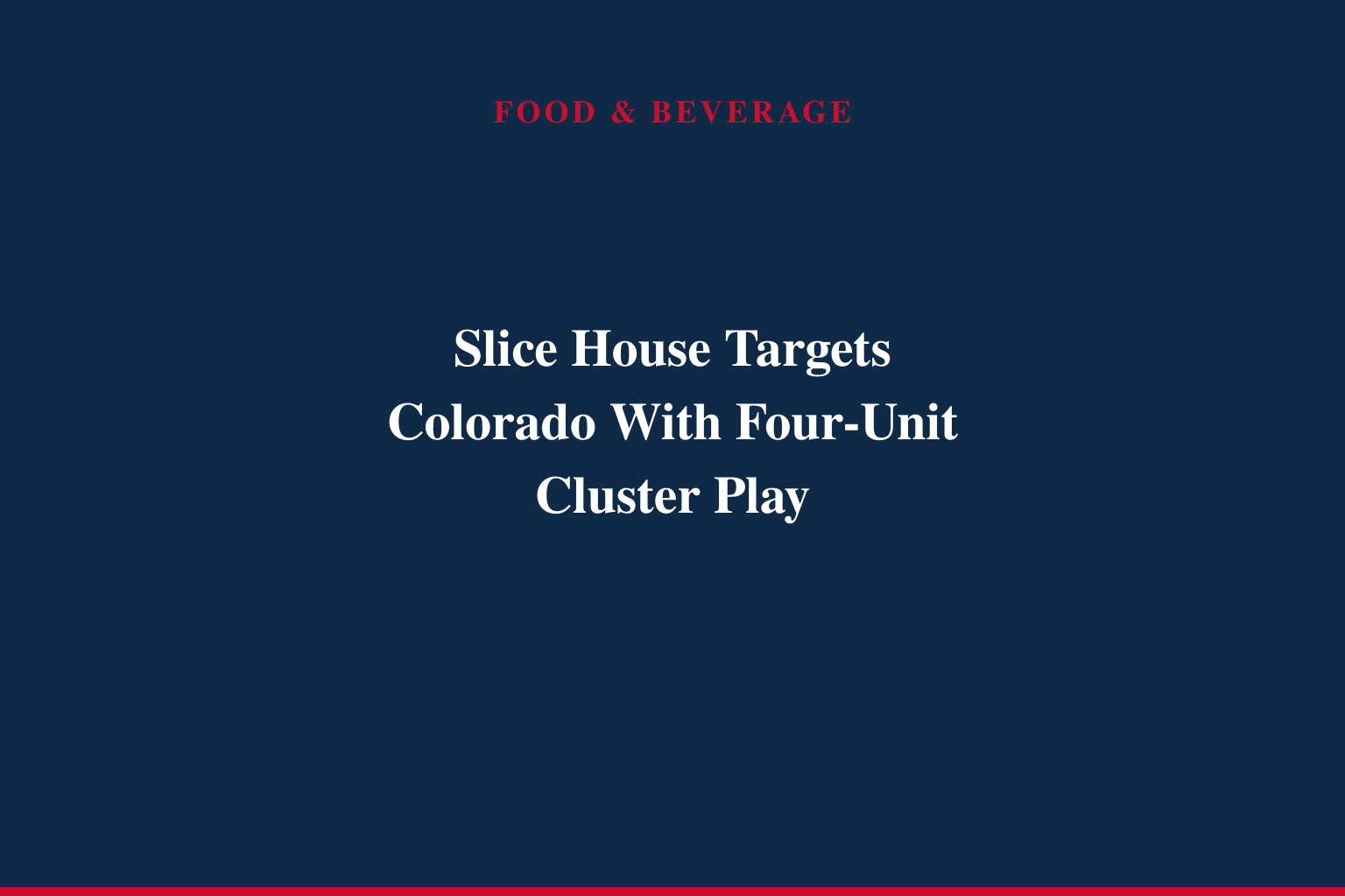 Slice House by Tony Gemignani Brings World Championship-Caliber Pizza to Colorado