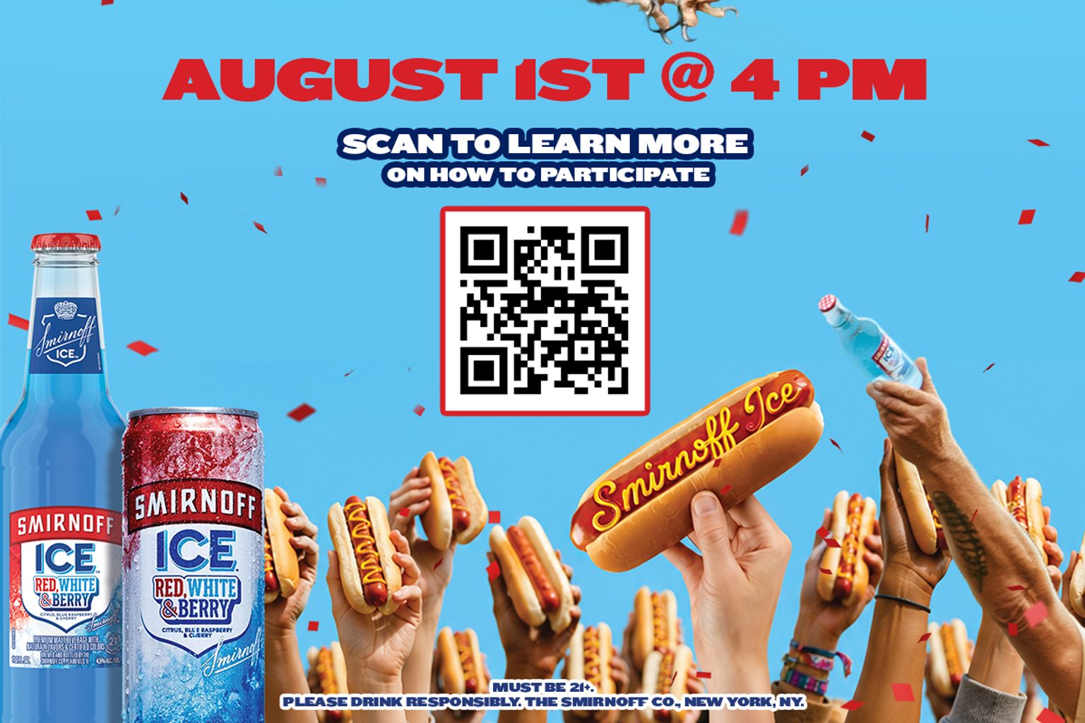 SMIRNOFF ICE KEEPS AMERICA'S 250TH CELEBRATION GOING WITH HOT DOG-FUELED GUINNESS WORLD RECORDS™ ATTEMPTS
