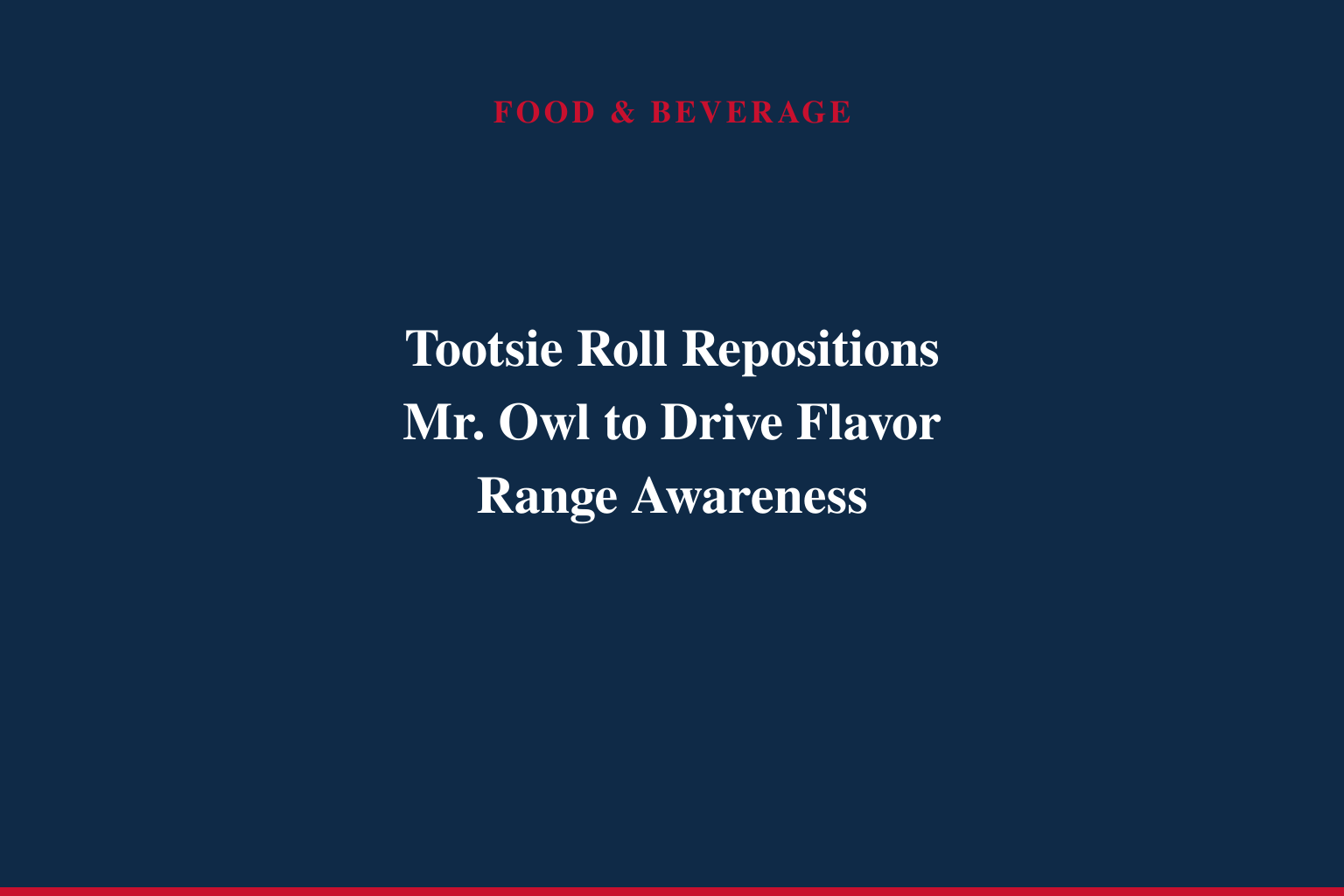 Mr. Owl Brings Tootsie Roll's Flavors to Life